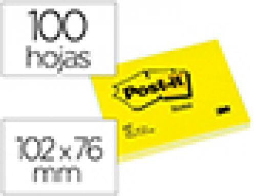 Bloco de notas adesivas post-it amarelo 74 x 100 mm , Post-it , 720 , 3134375014205